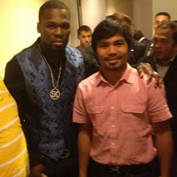 50-cent & Manny Pacquiao