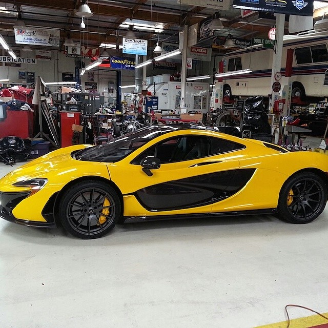 Check out this black and yellow McLaren P1