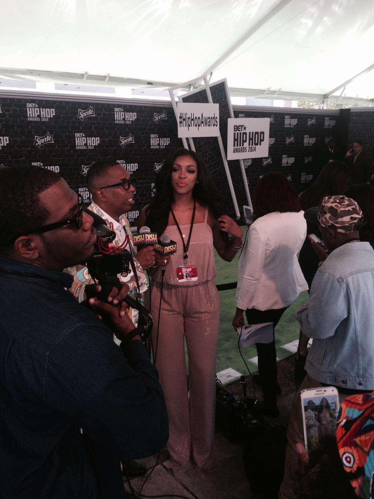 J-Que Invades The 2014 #HipHopAwards Green Carpet