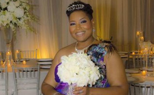 Yasmin with her Bouquet