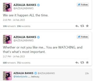Azelia Banks tweet1