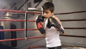 Young Boxer in Ring.