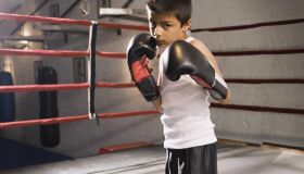 Young Boxer in Ring.