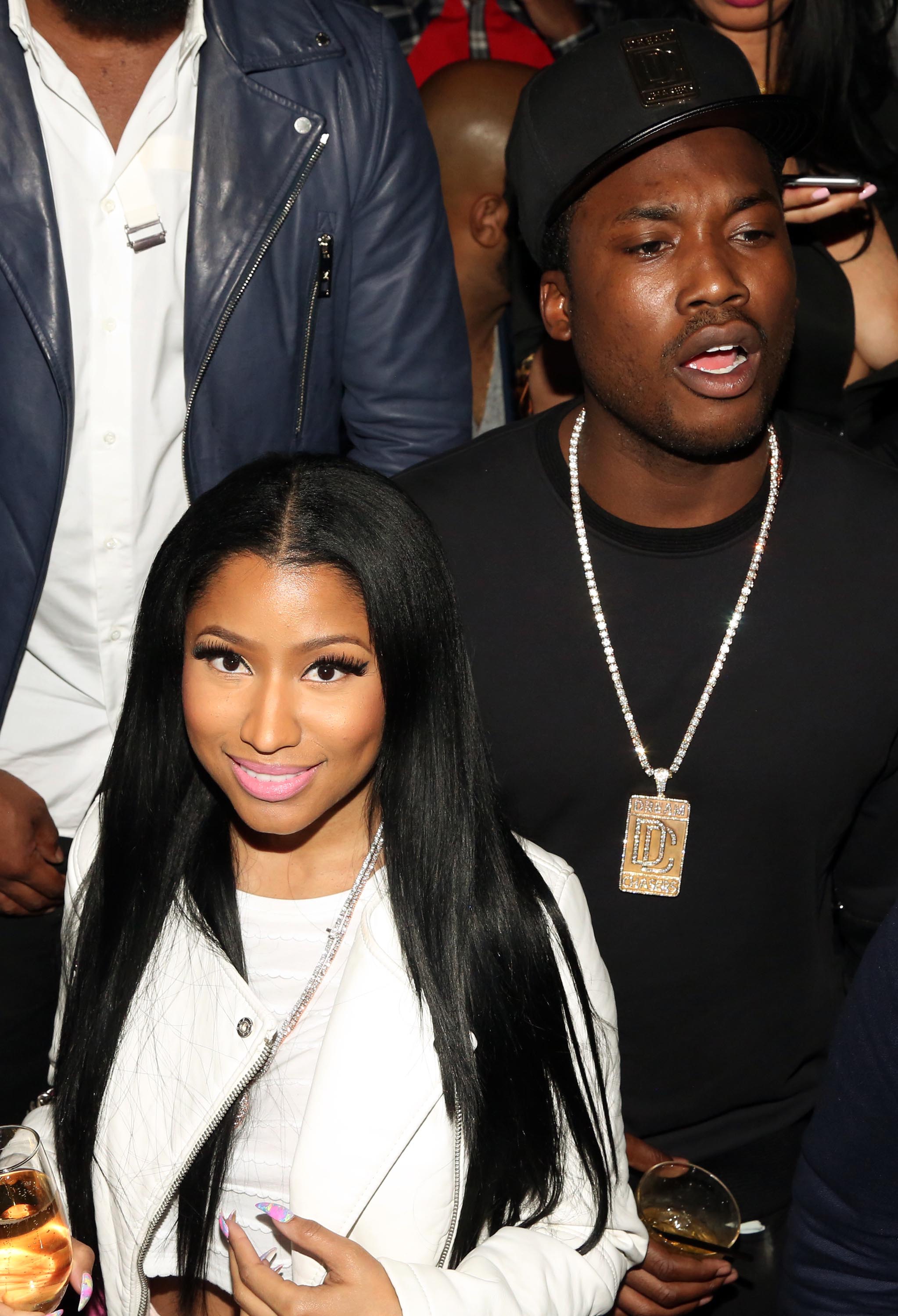 Nicki Minaj and Meek Mill at Fight Night, Las Vegas day party