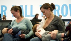 Women breastfeed their babies at the Hir