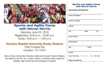 Moran Norris Foundation Football Camp