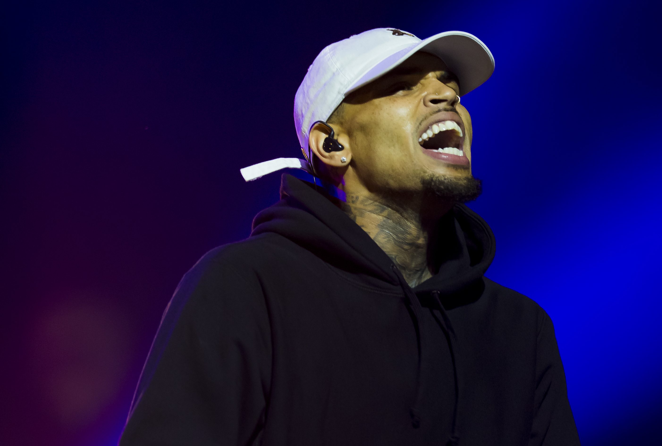 Chris Brown Performs in Concert in Oslo