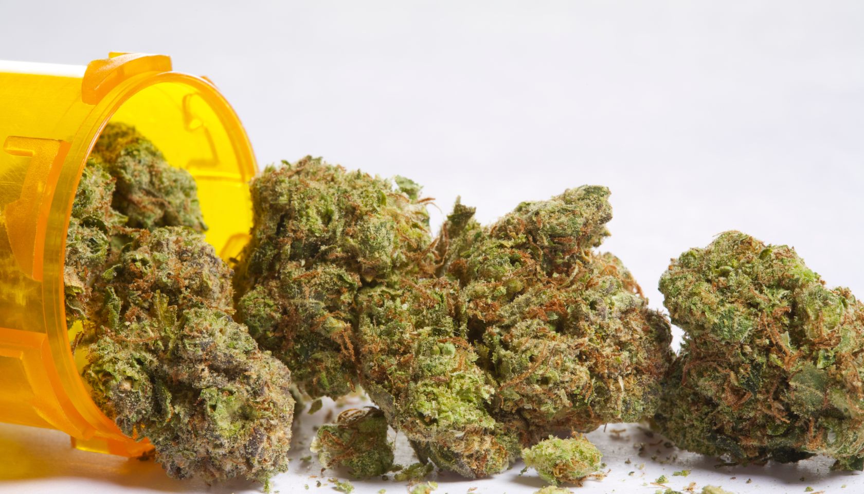 Medical marijuana and pill bottle