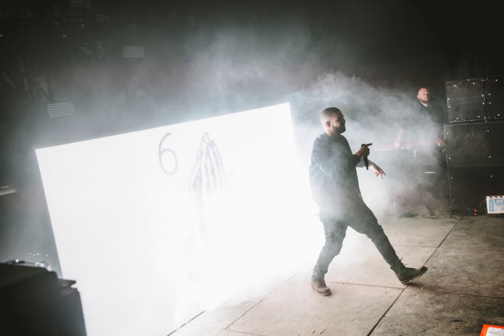 Drake performing at Fader Fort