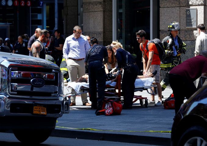 Vehicle plows into several pedestrians in Times Square of NY