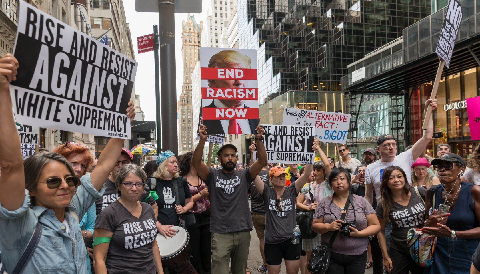 About 400 demonstrators attend rally against nationalist...
