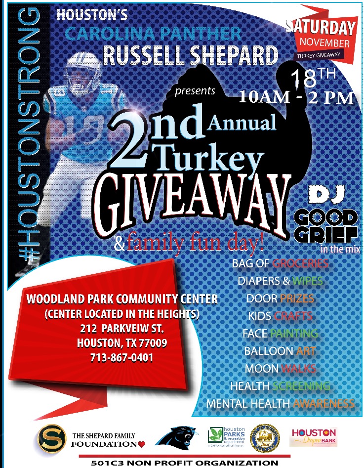 Russell Shepard 2nd Annual Turkey Giveaway