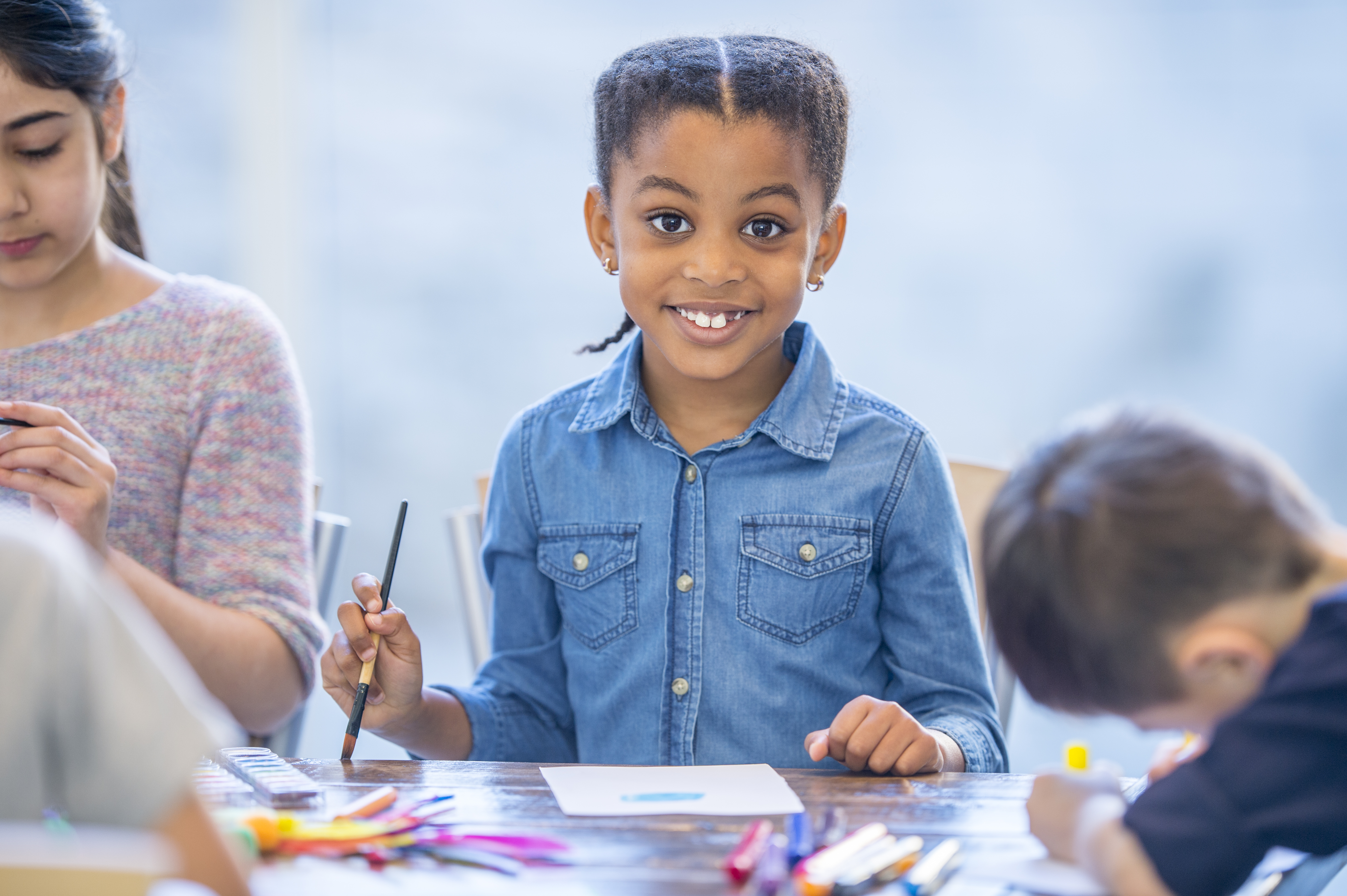 Happy Girl Painting
