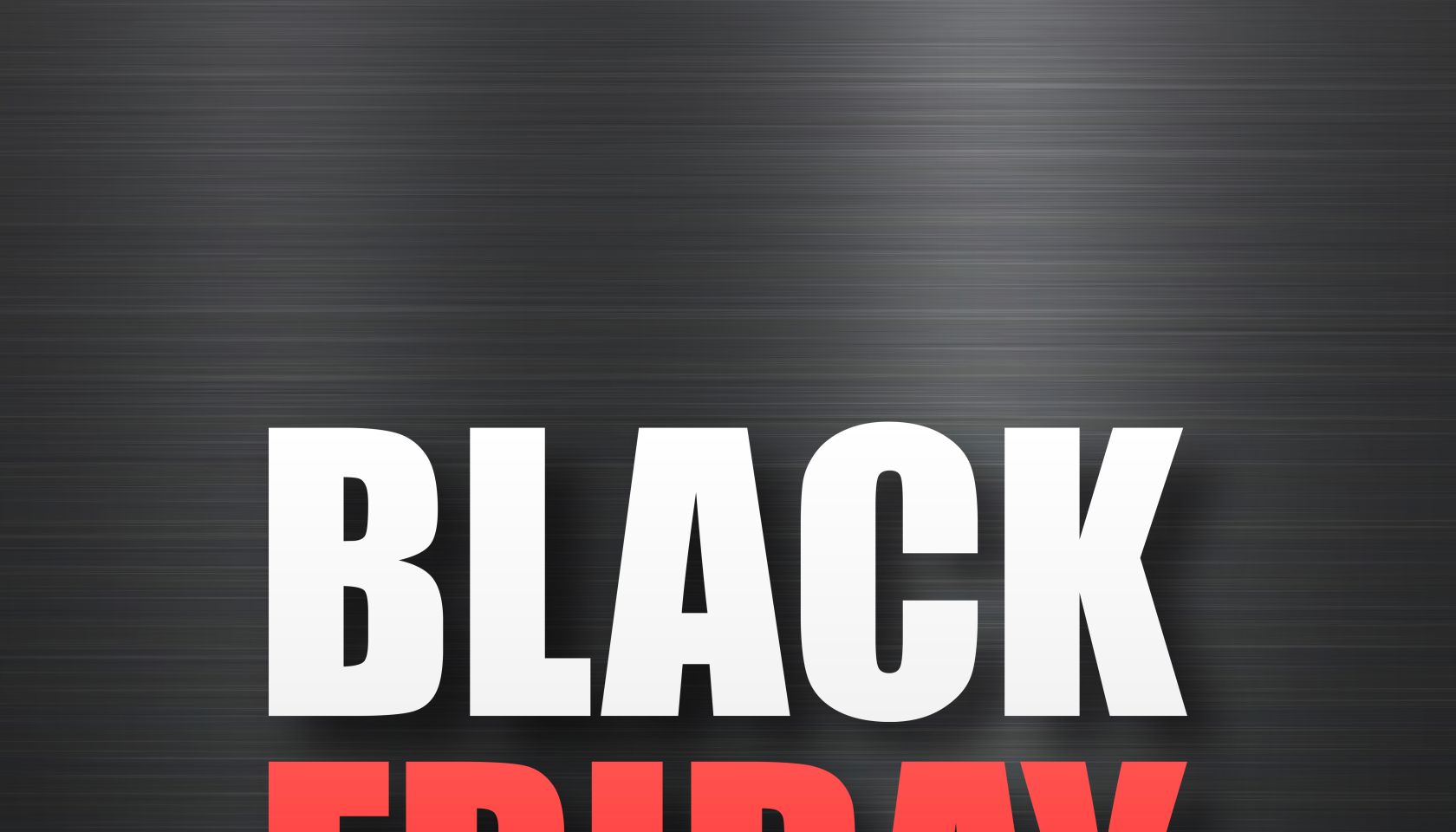 Black Friday sale on Black brushed metal background