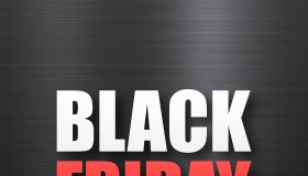 Black Friday sale on Black brushed metal background