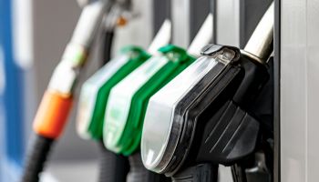 Petrol station fuel pump nozzles