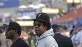 Celebrities out at the Los Angeles Rams game