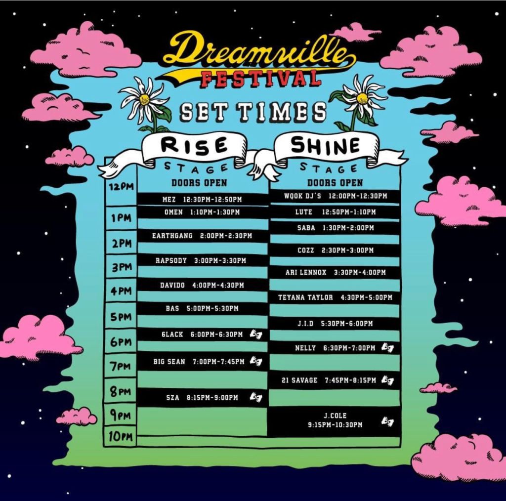 Dreamville festival schedule