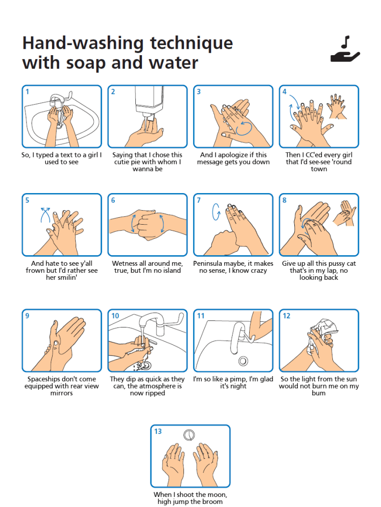 Wash Your Hands To International Players Anthem