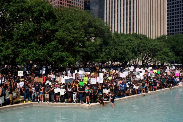 Gathering Near The Reflection Pool