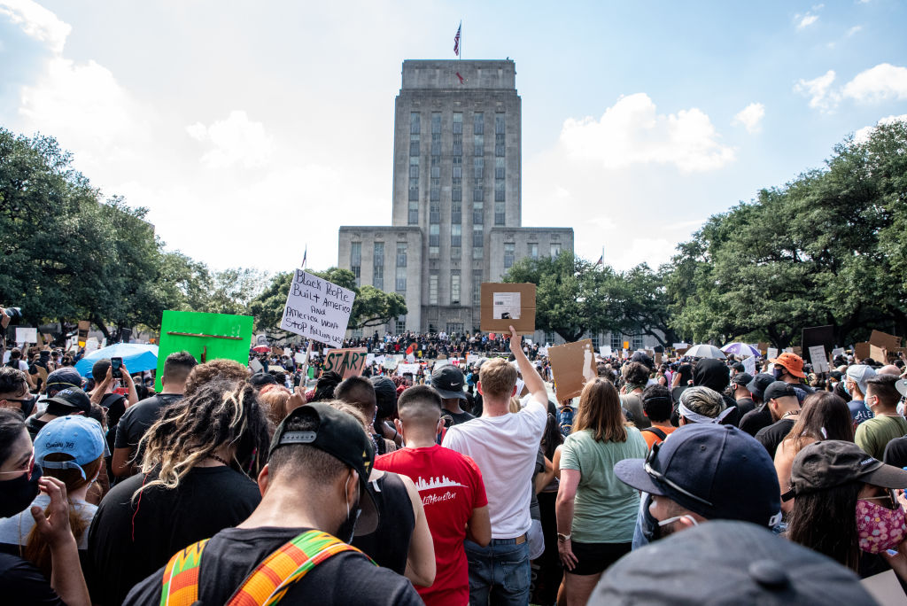 George Floyd's Family Joins March To Honor Him In Houston