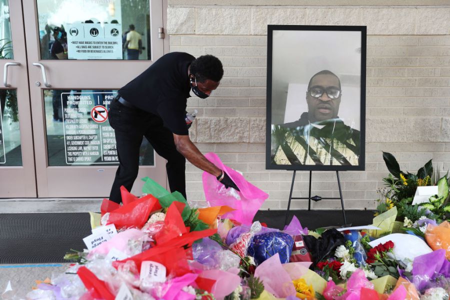Public Memorial For George Floyd Held In Houston