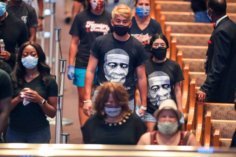 Mourners Viewing George Floyd's Body