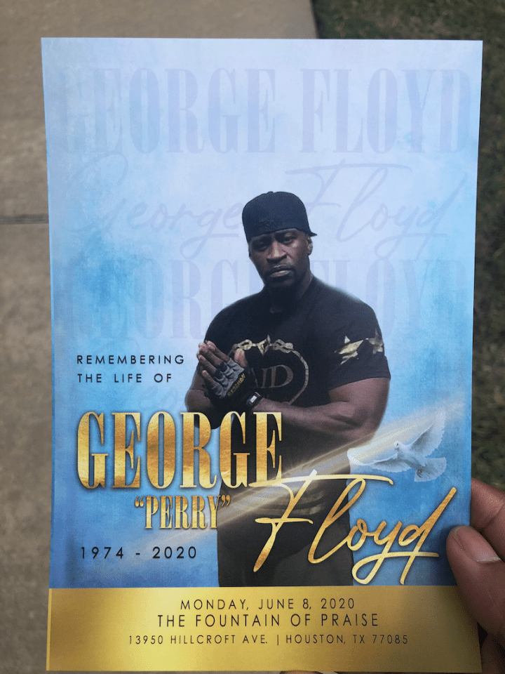 George Floyd Memorial Flyer