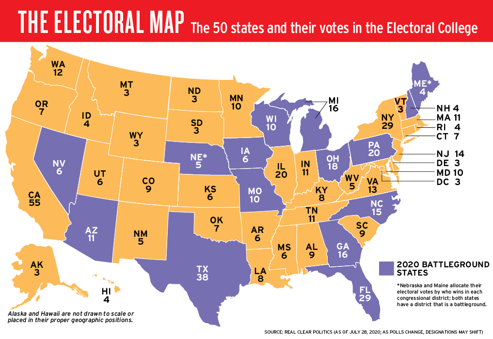 Tap In Electoral Map