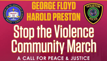 George Floyd Harold Preston Stop The Violence Rally Flyer New