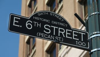 Historic Sixth Street sign Austin, Texas