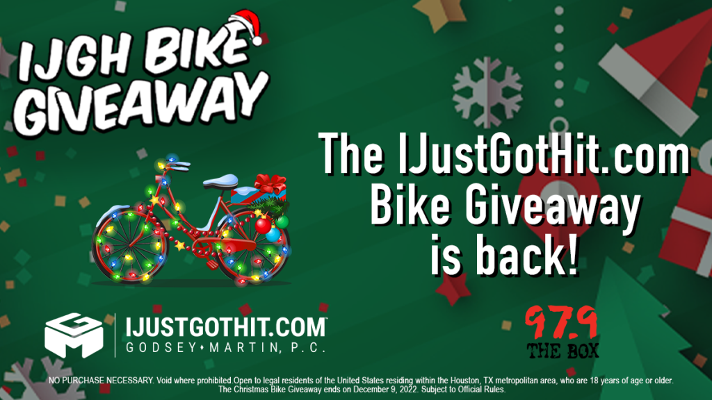 Enter The IJustGotHit Christmas Bike Giveaway!