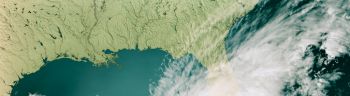 Hurricane Ian 2022 Cloud Map Gulf Of Mexico 3D Render Color