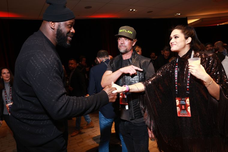 Shaquille O'Neal, Josh Duhamel and Audra Mari