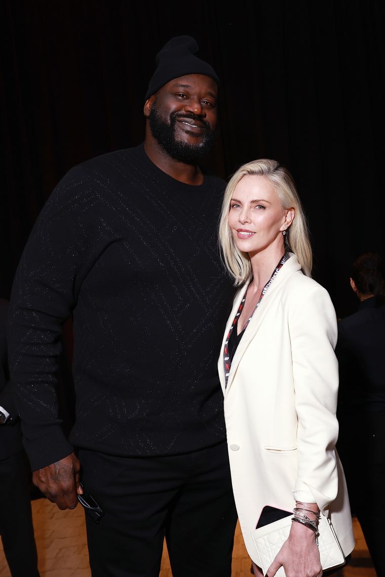 Shaquille O'Neal and Charlize Theron