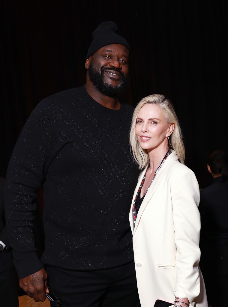Shaquille O'Neal and Charlize Theron