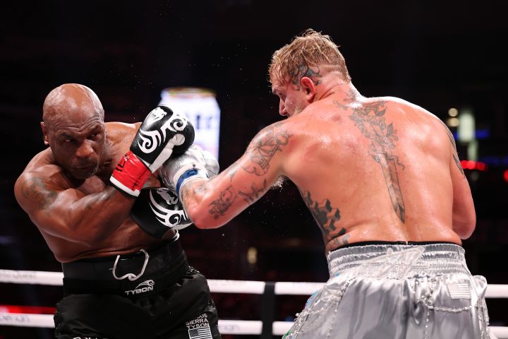 Mike Tyson and Jake Paul