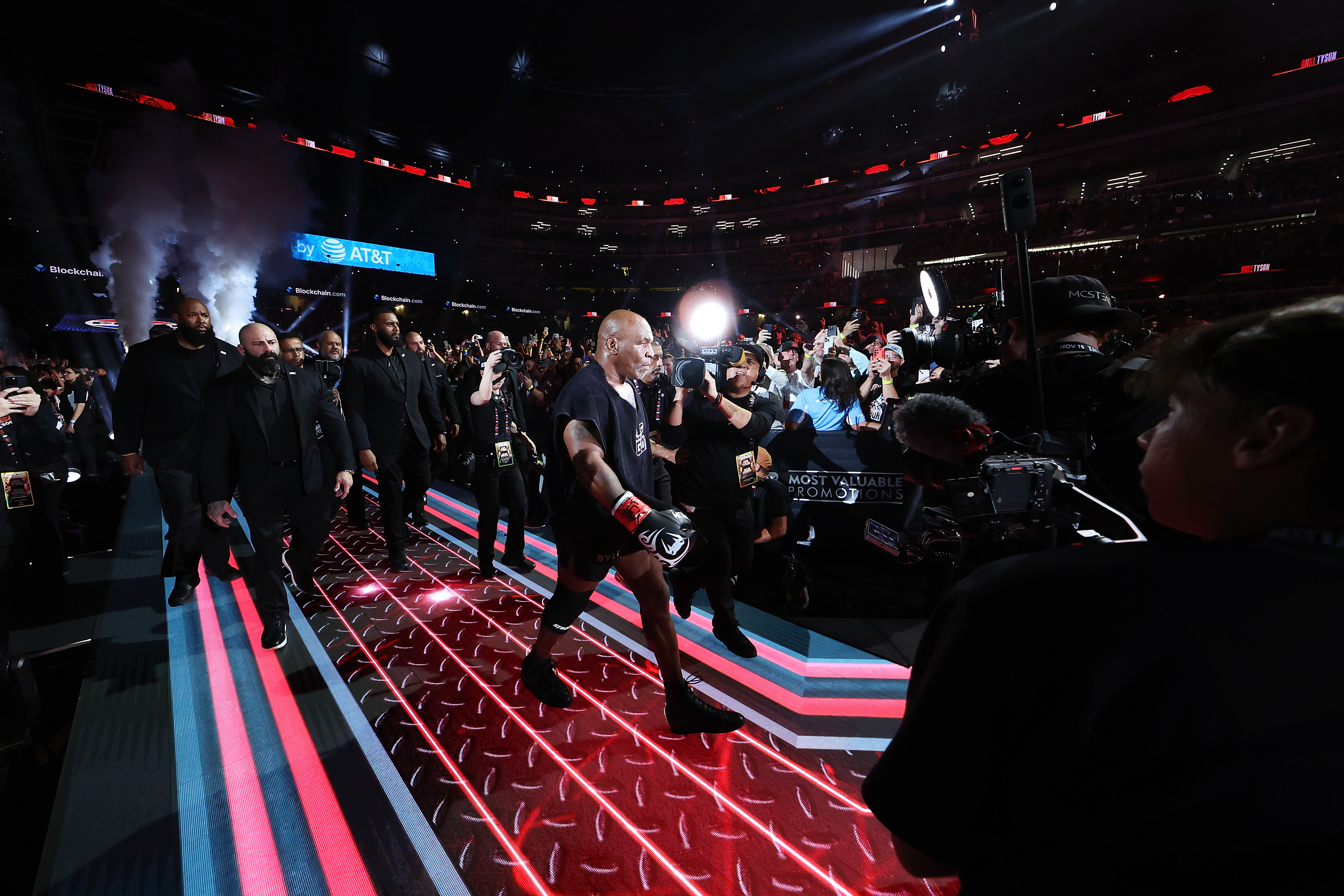 Tyson Enters The Ring