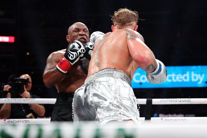 Mike Tyson and Jake Paul