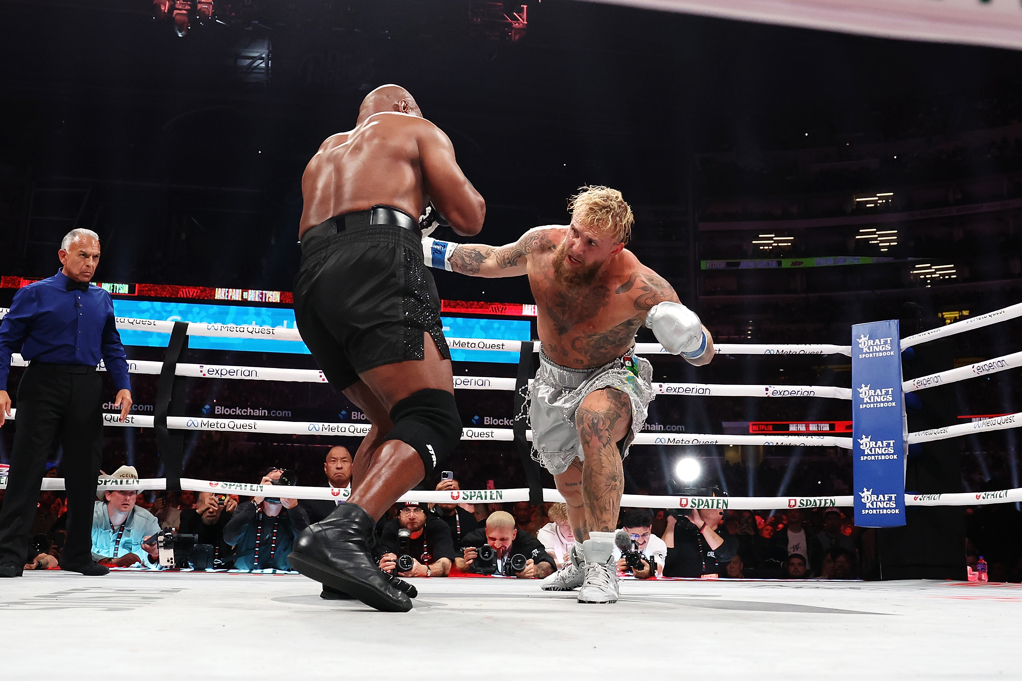 Mike Tyson and Jake Paul