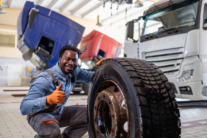 Truck service and tire workshop.