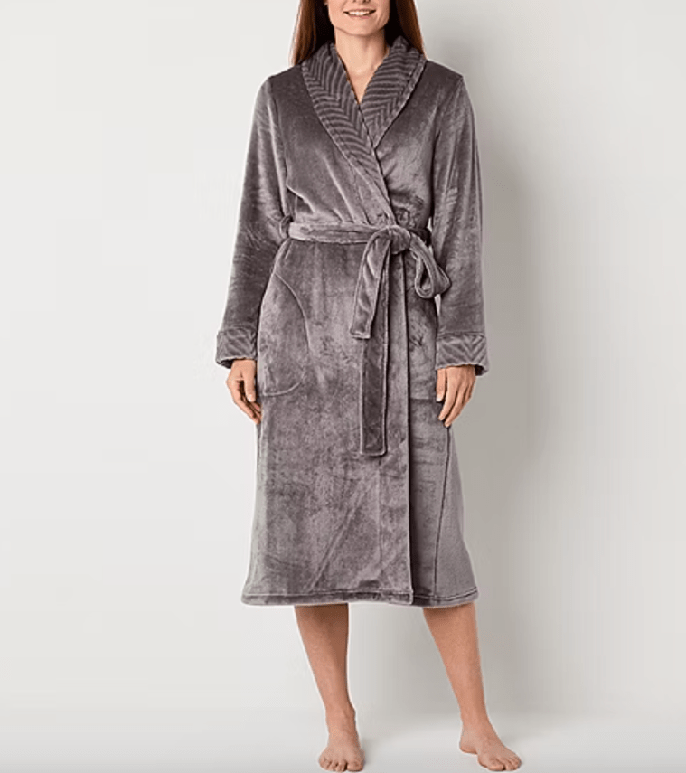Liz Claiborne Womens Long Sleeve Robe