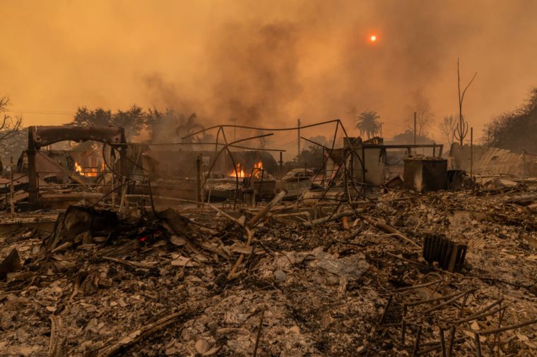Powerful Winds Fuel Multiple Fires Across Los Angeles Area
