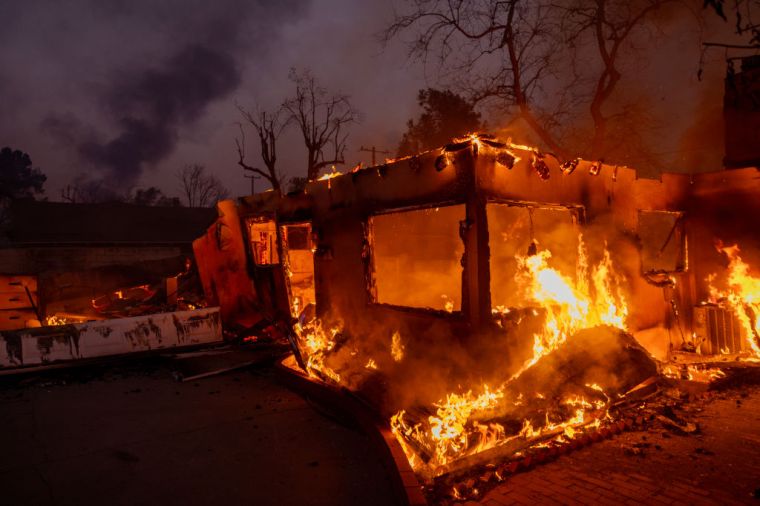 Powerful Winds Fuel Multiple Fires Across Los Angeles Area