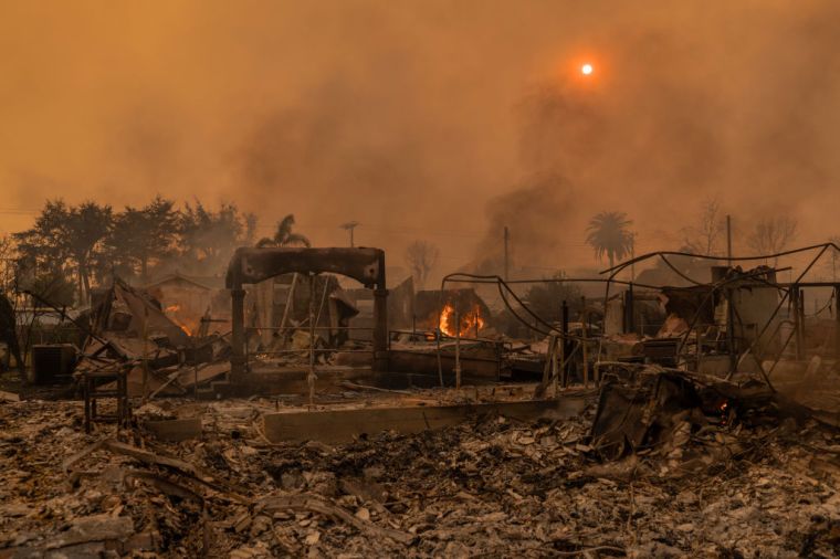 Powerful Winds Fuel Multiple Fires Across Los Angeles Area