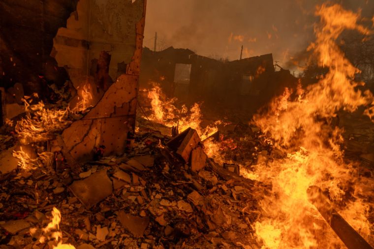 Powerful Winds Fuel Multiple Fires Across Los Angeles Area