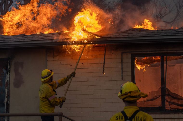 Powerful Winds Fuel Multiple Fires Across Los Angeles Area
