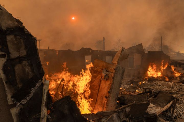 Powerful Winds Fuel Multiple Fires Across Los Angeles Area