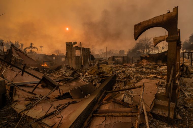 Powerful Winds Fuel Multiple Fires Across Los Angeles Area