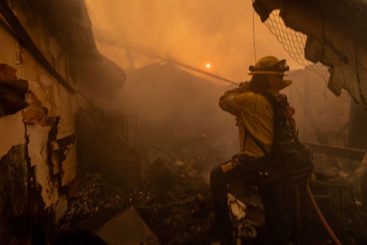Powerful Winds Fuel Multiple Fires Across Los Angeles Area